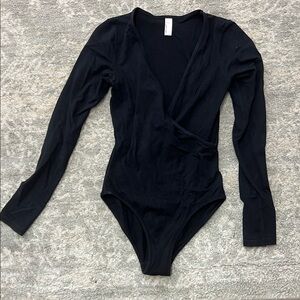 American Apparel Classic v Neck Bodysuit